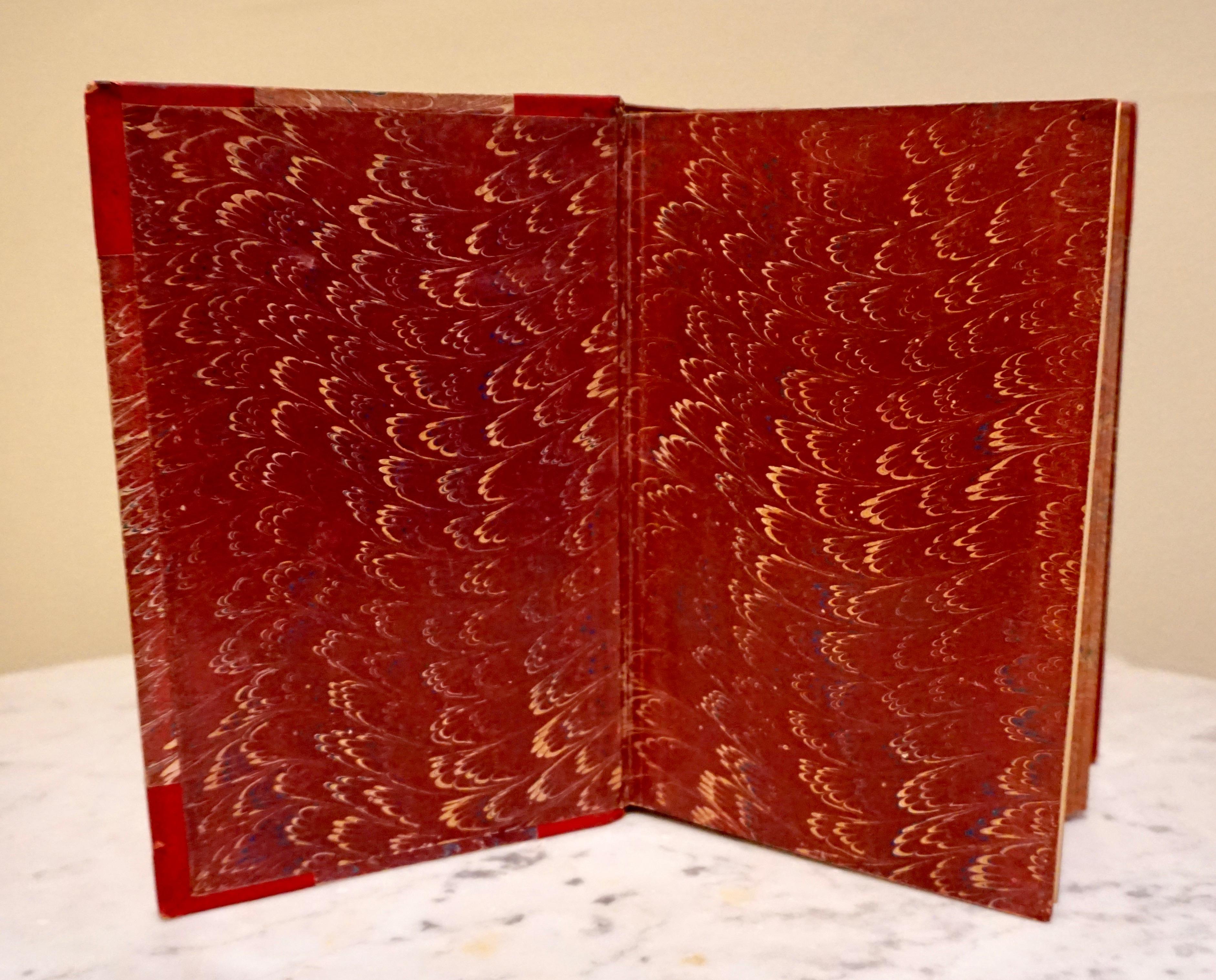 The Complete Works of Charles Dickens Bound in Red Leather and Marbleized Paper 2