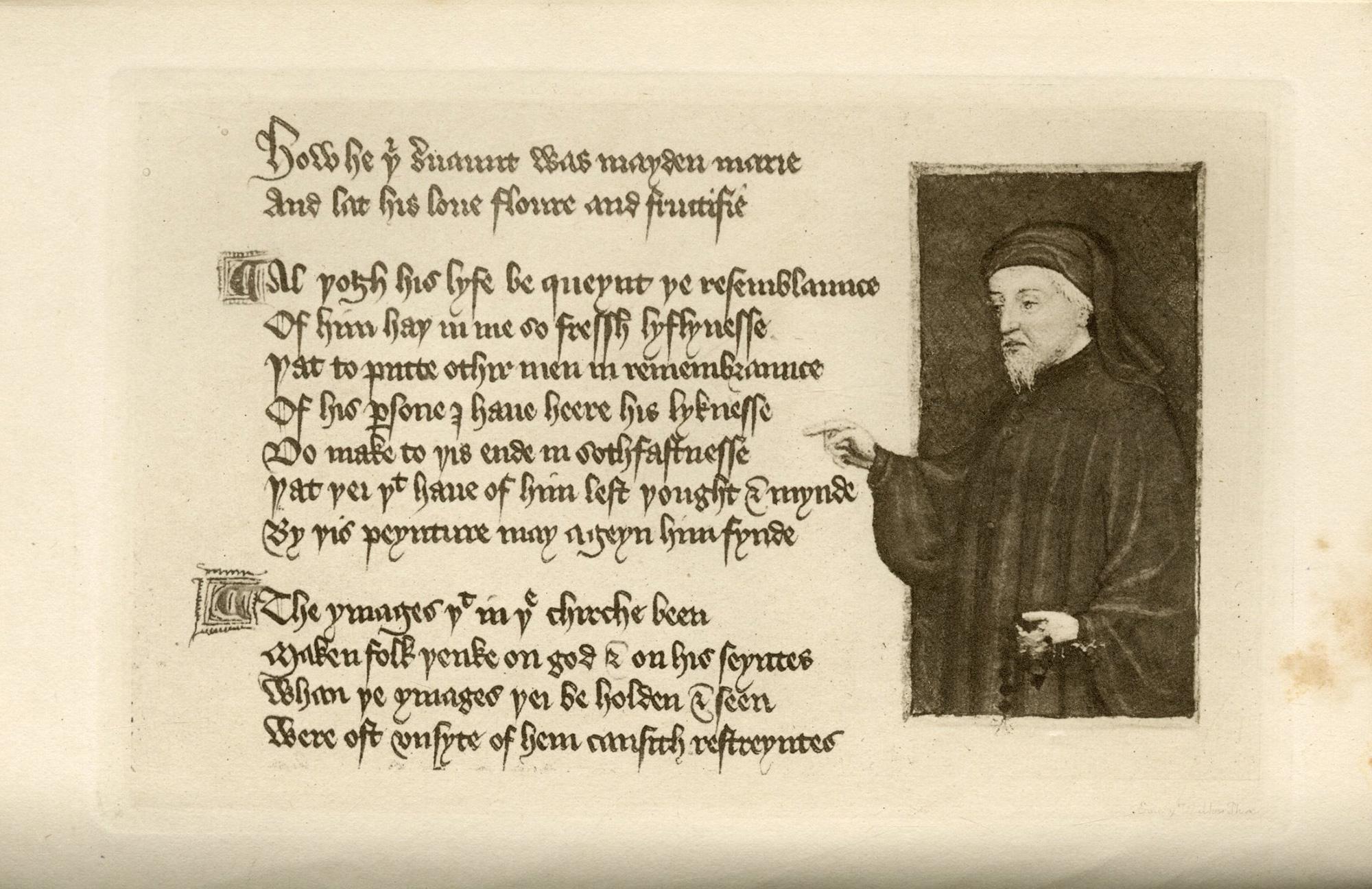 Las Obras Completas de Geoffrey Chaucer; 
Editado a partir de numerosos manuscritos por el reverendo. Walter W. Skeat

Oxford: The Clarendon Press, 1920
8vo, 7 1/2 x 5 1/2 pulg. (190 x 133 mm); pp xxi, 732 , 149 Índice glosarial; frontispicio