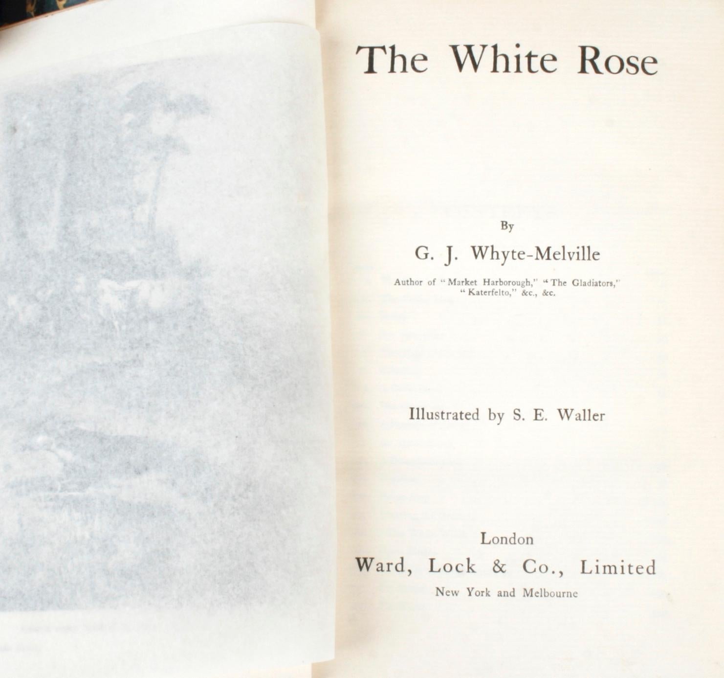 Gilt Complete Works of G.J. Whyte-Melville in Twenty-Five Volumes, 1915