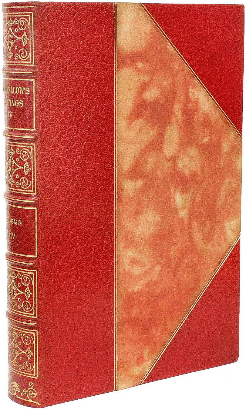 AUTEUR : LONGFELLOW, Henry Wadsworth. 

TITRE : Les œuvres complètes de Henry Wadsworth Longfellow.

ÉDITEUR : Boston : Houghton Mifflin Company, 1904.

DESCRIPTION : ÉDITION D'ARTISTE AVEC UN CHÈQUE SIGNÉ PAR WORDSWORTH. 11 volumes, 8-15/16