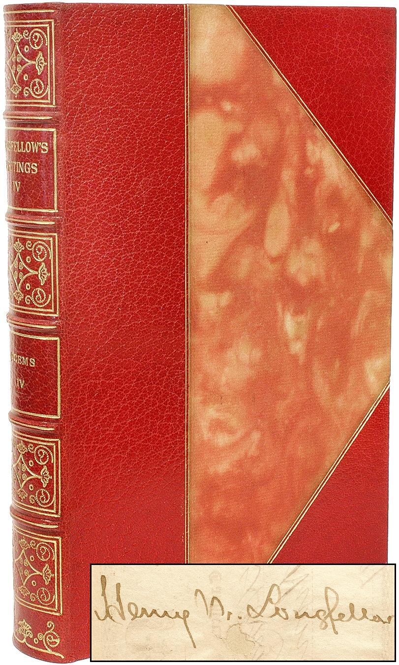 Américain The Complete Works Of Henry Wadsworth Longfellow. 12 volumes. AVEC UN CHÈQUE SIGNÉ en vente