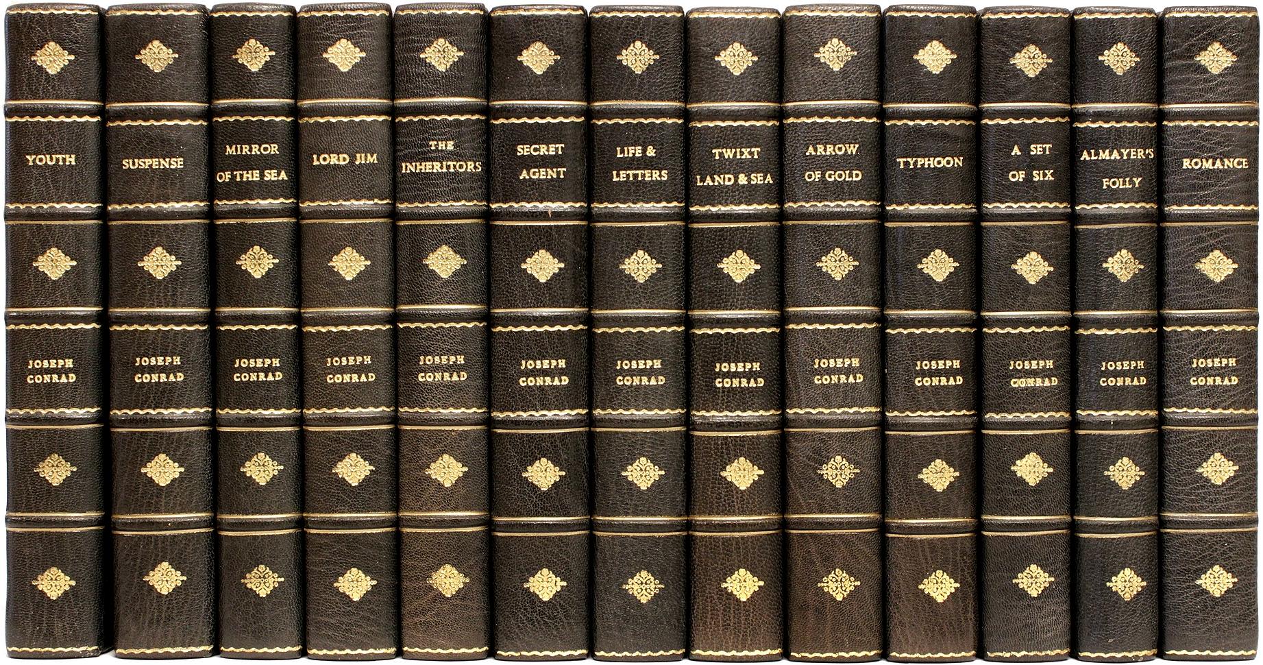Complete Works of Joseph Conrad, 26 Volumes, in a Fine Leather Binding In Good Condition In Hillsborough, NJ