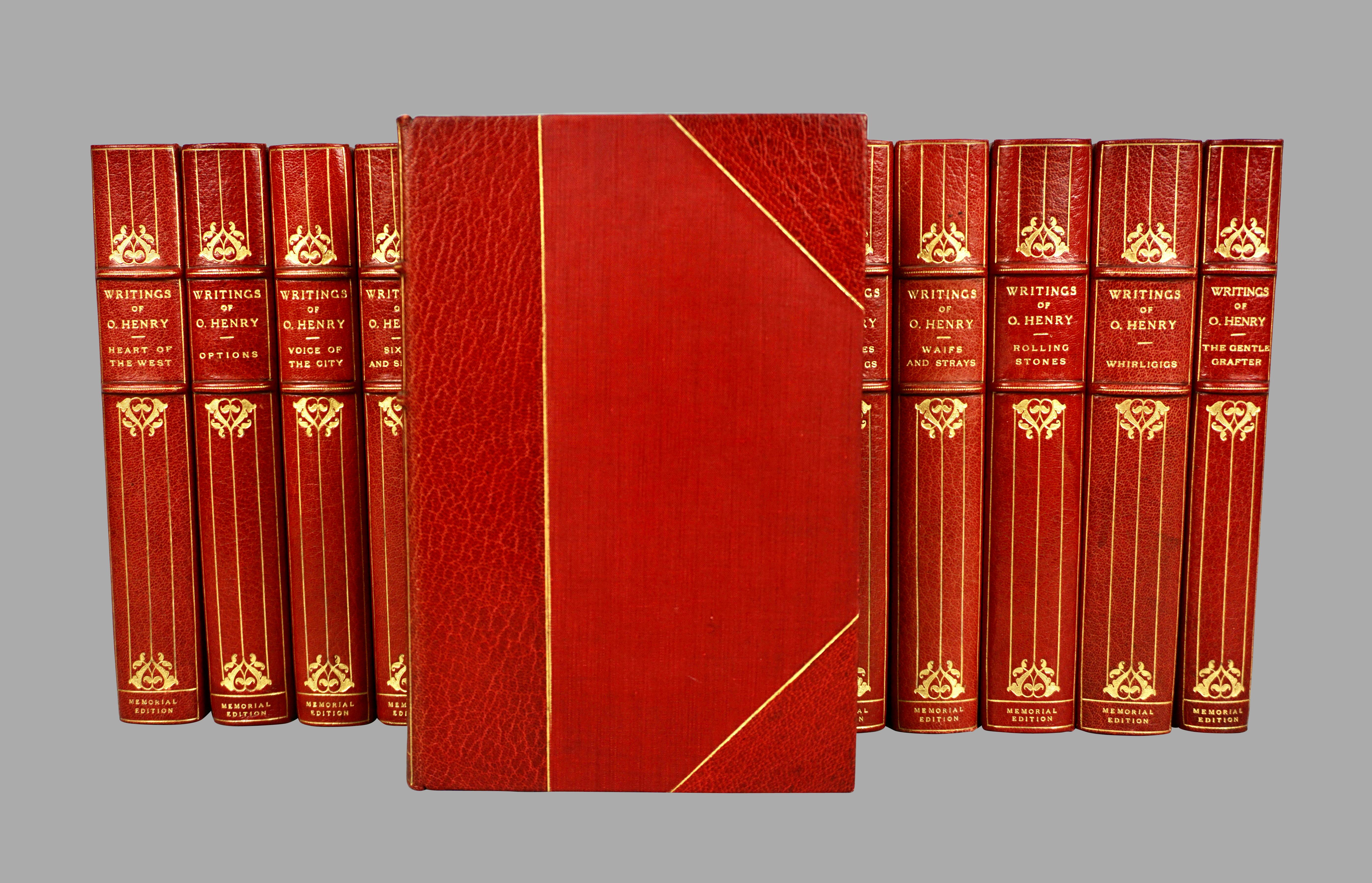 red leather bound book