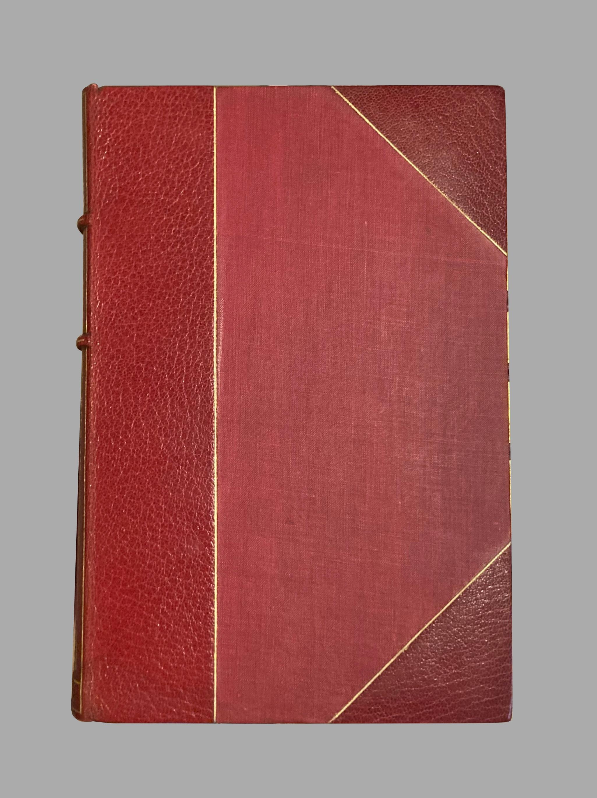 20th Century Complete Writings of O. Henry 14 Red Leather Bound Volumes Limited Edition