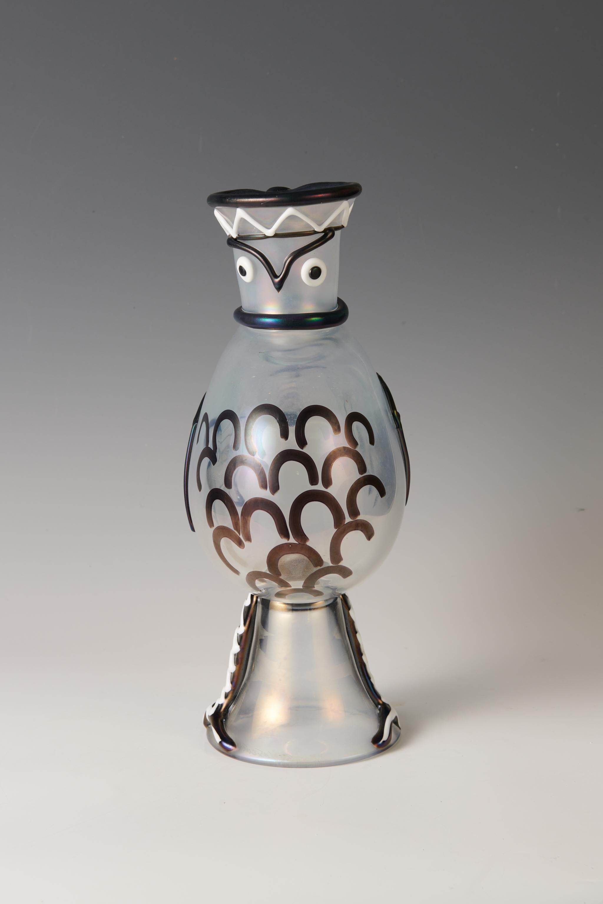 Italian The Condor vase  produced by Egido Constantini for Fucina degli Angeli in 1954 For Sale