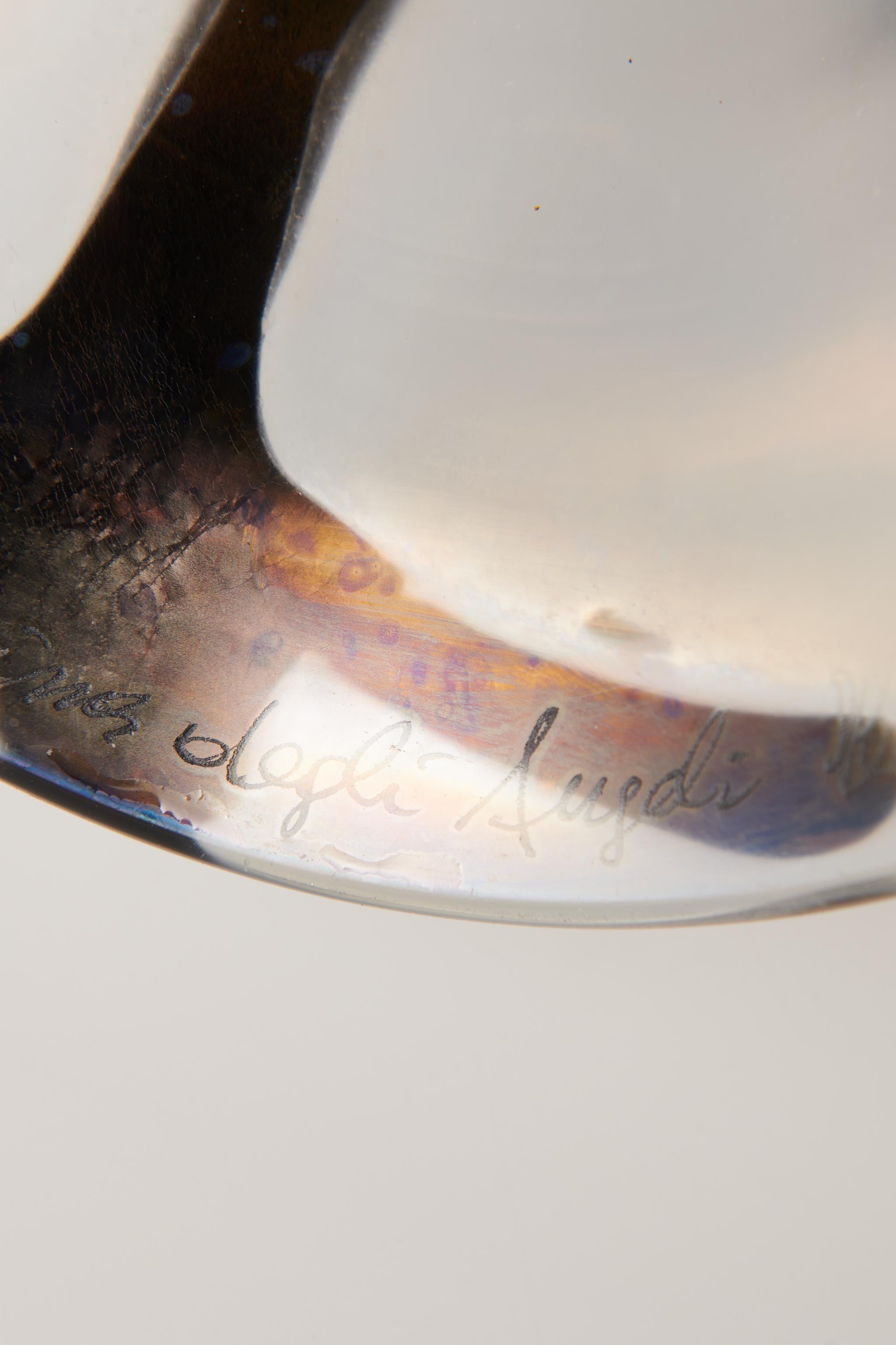 Murano Glass The Condor vase  produced by Egido Constantini for Fucina degli Angeli in 1954 For Sale