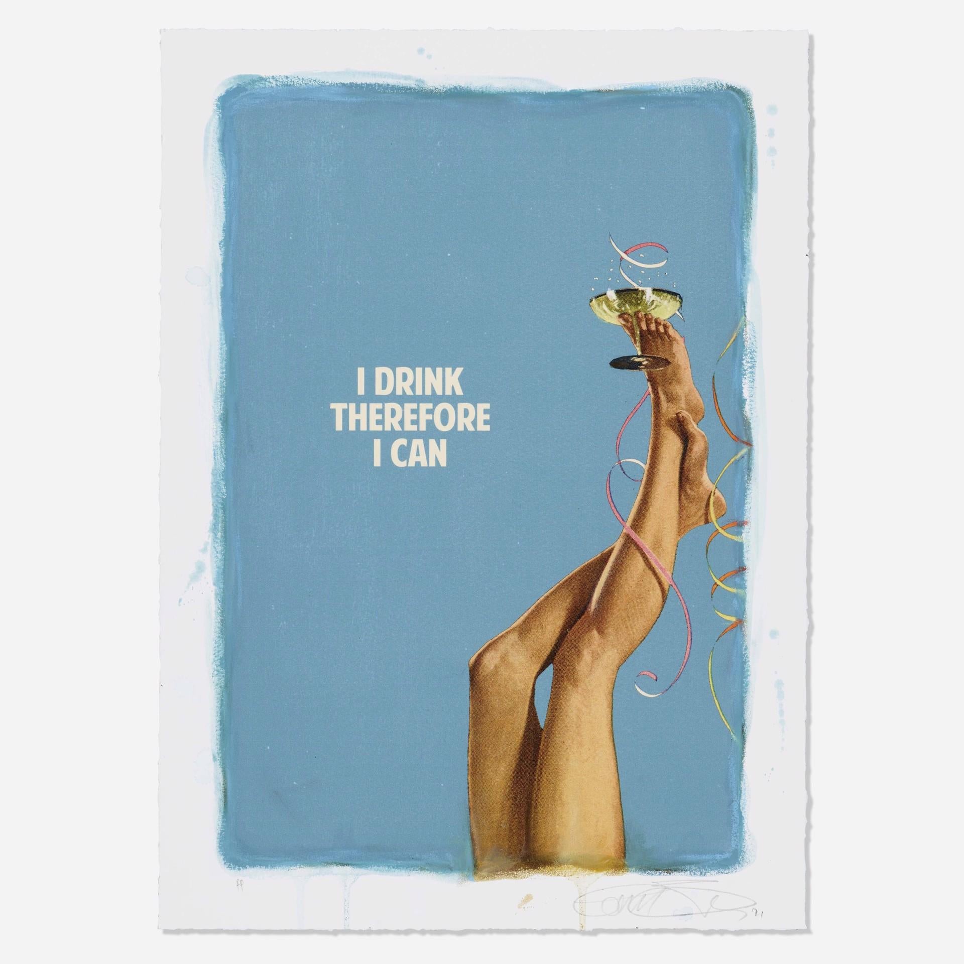 I Drink, Therefore I Can (PP/150) - Print by The Connor Brothers 