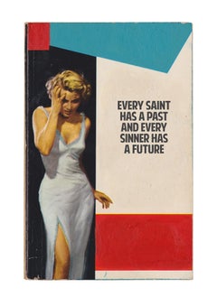 Saint And Sinners - Screen Print, Contemporary, Woman, Text, Words, Red