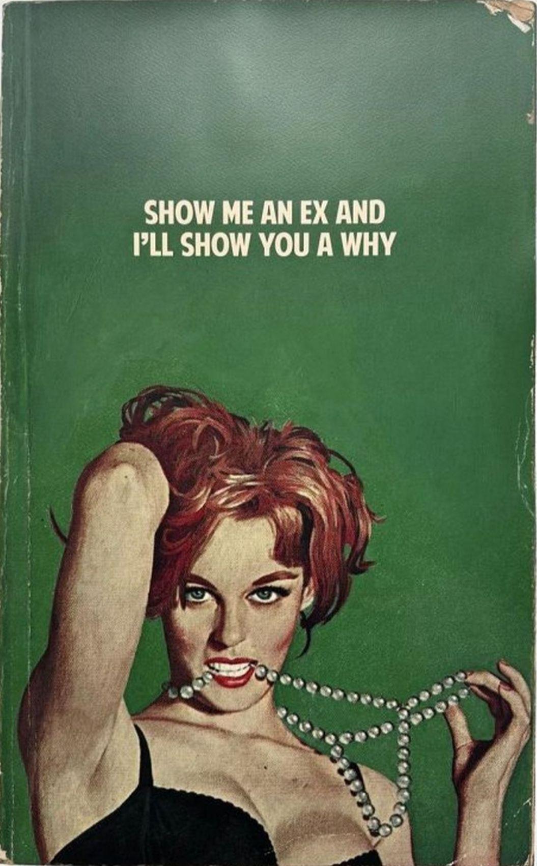 Show Me An Ex and I'll Show You A Why - Gray Figurative Print by The Connor Brothers 