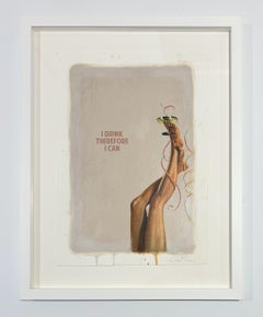 The Connor Brothers Originale, Firmato, Incorniciato, 2021, I Drink Therefore I Can