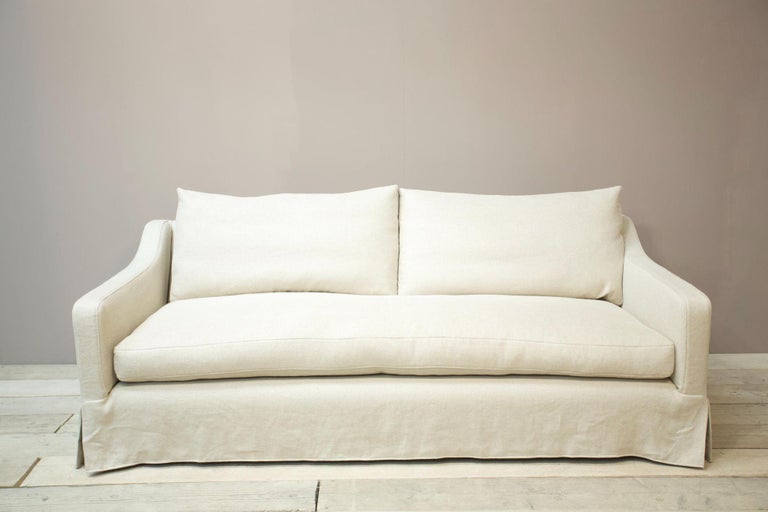 'The Conrad' Skirted Bespoke Sofa by Tallboy Interiors For Sale at 1stDibs