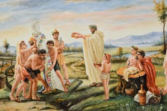 Consecration of Herma, Oil on Porcelain, After Feodor A. Bronnikov