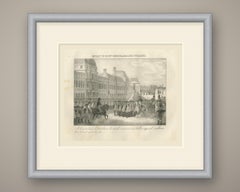 The Consuls Installed at the Tuileries, Paris, Antique Madou Lithograph, 1827