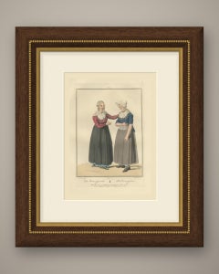 The Conversation, Dutch Costume Print, Maaskamp, 1811