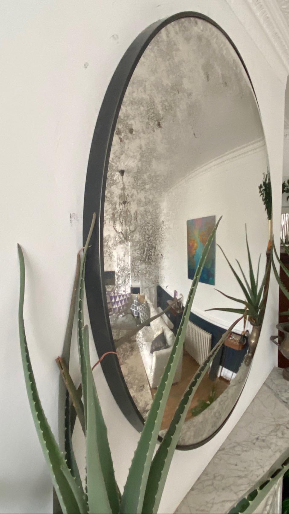 convex mirror living room