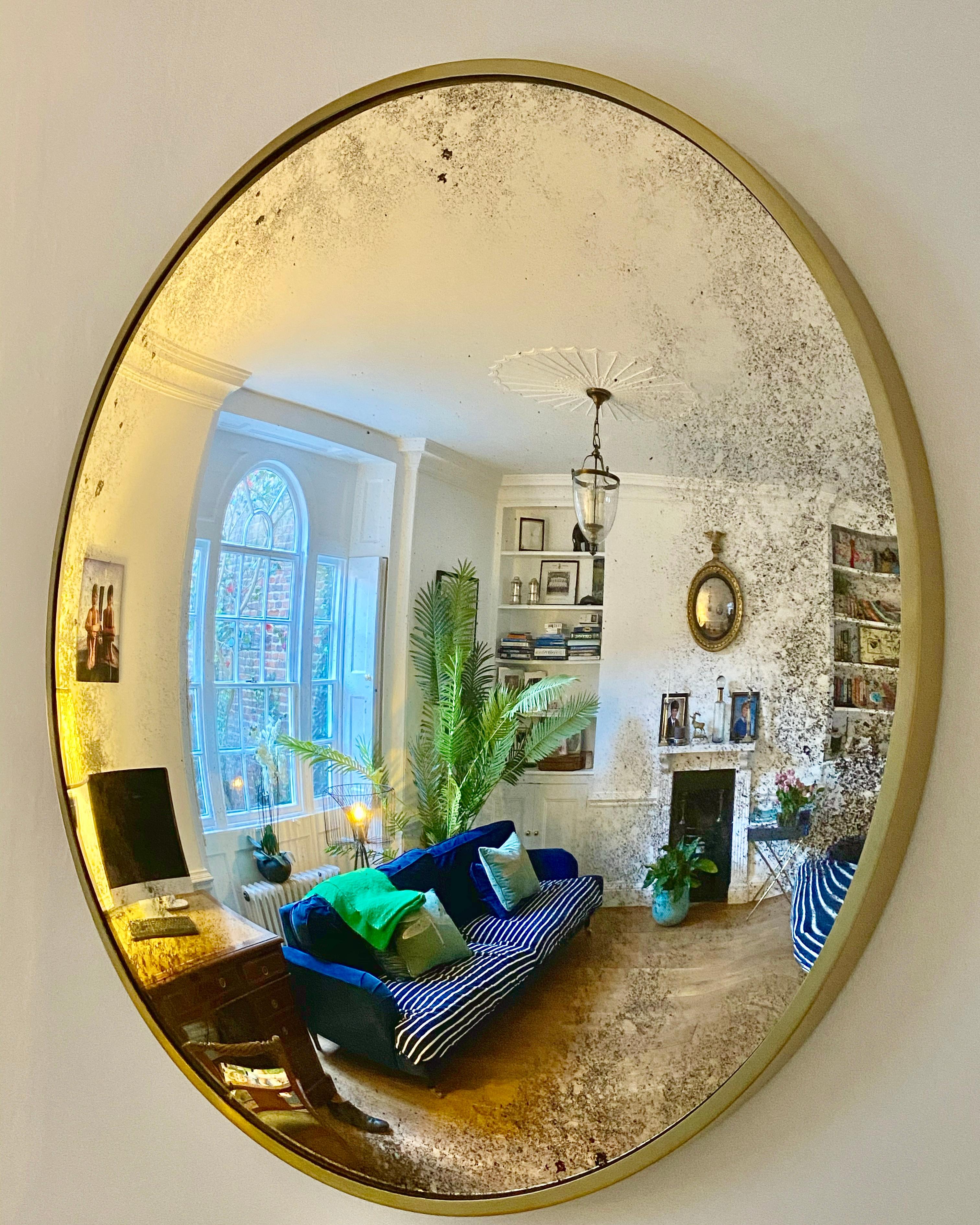 Contemporary The Convex Mirror Company -Ferrara Convex Wall Mirror 59