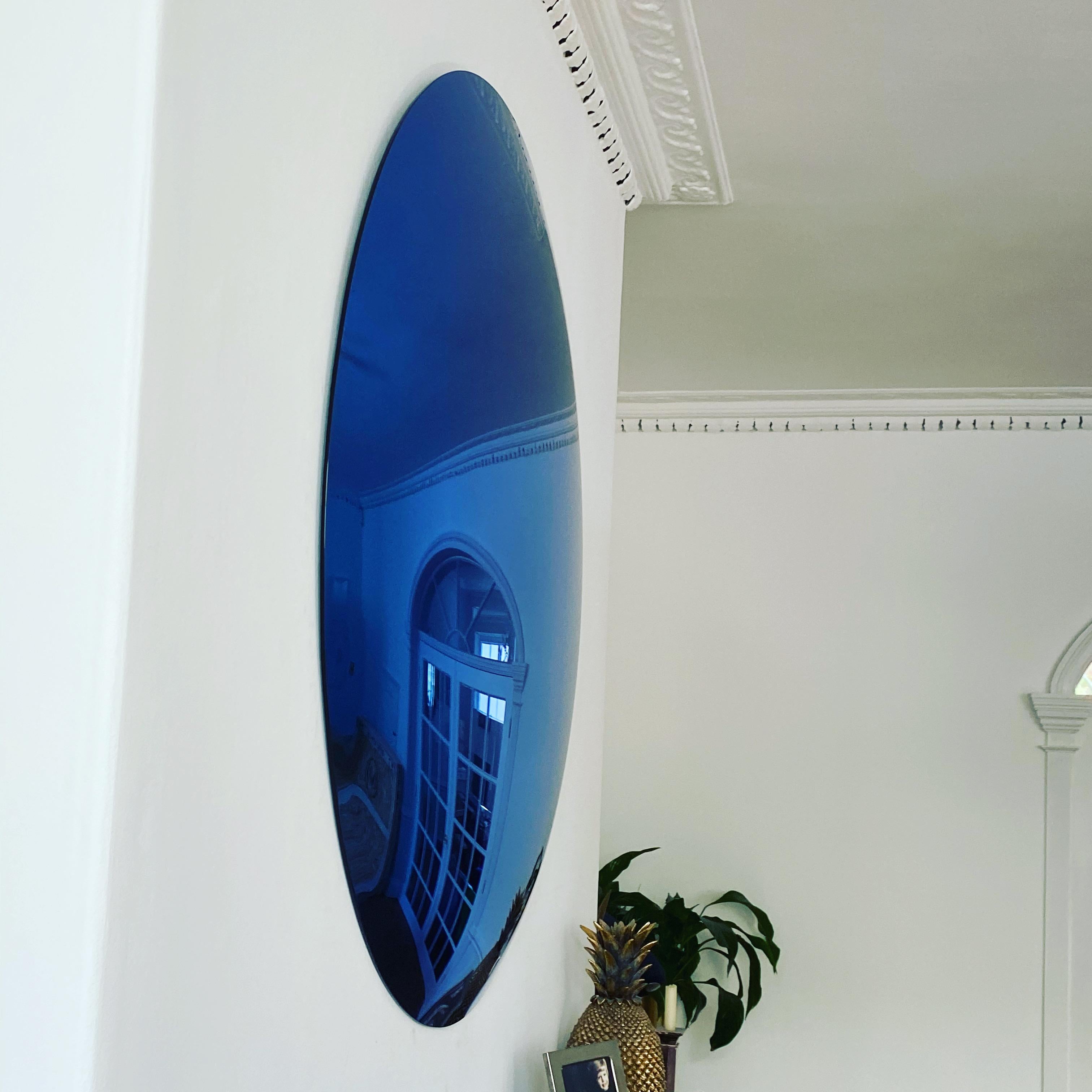 blue convex mirror