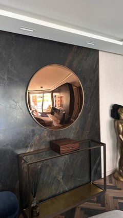 The Convex Mirror Company - Framed Rose Gold Convex Mirror 150 cm/ 59" Diameter