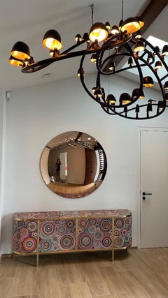 The Convex Mirror Company - Ravello 120 cms / 47" Rose Gold Convex Mirror