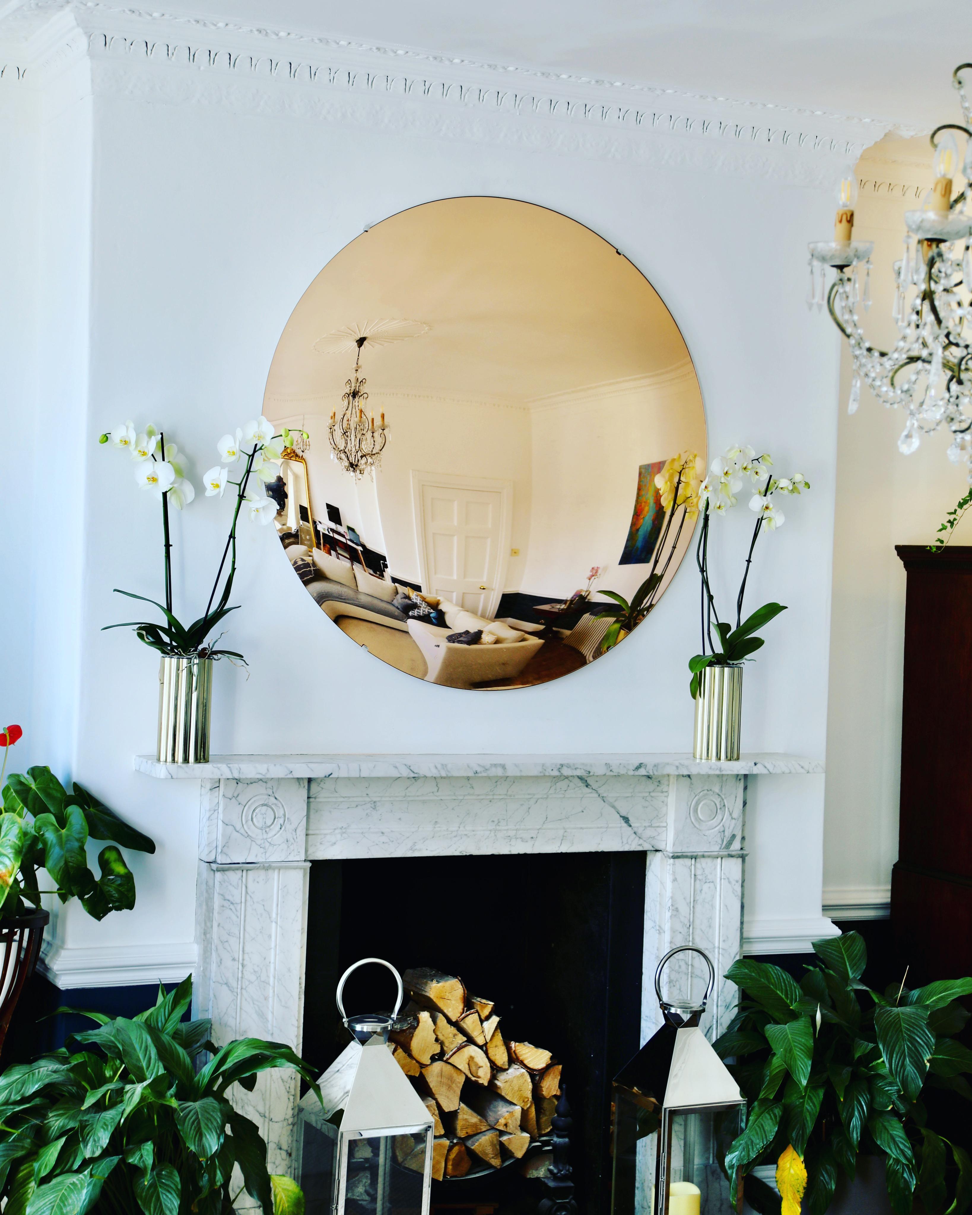 British The Convex Mirror Company - Rose Gold Convex Mirror 120 cm/ 47