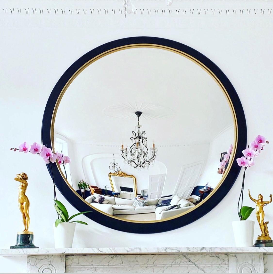 The Convex Mirror Company - Miroir convexe Stilo Nero 113 cms/44