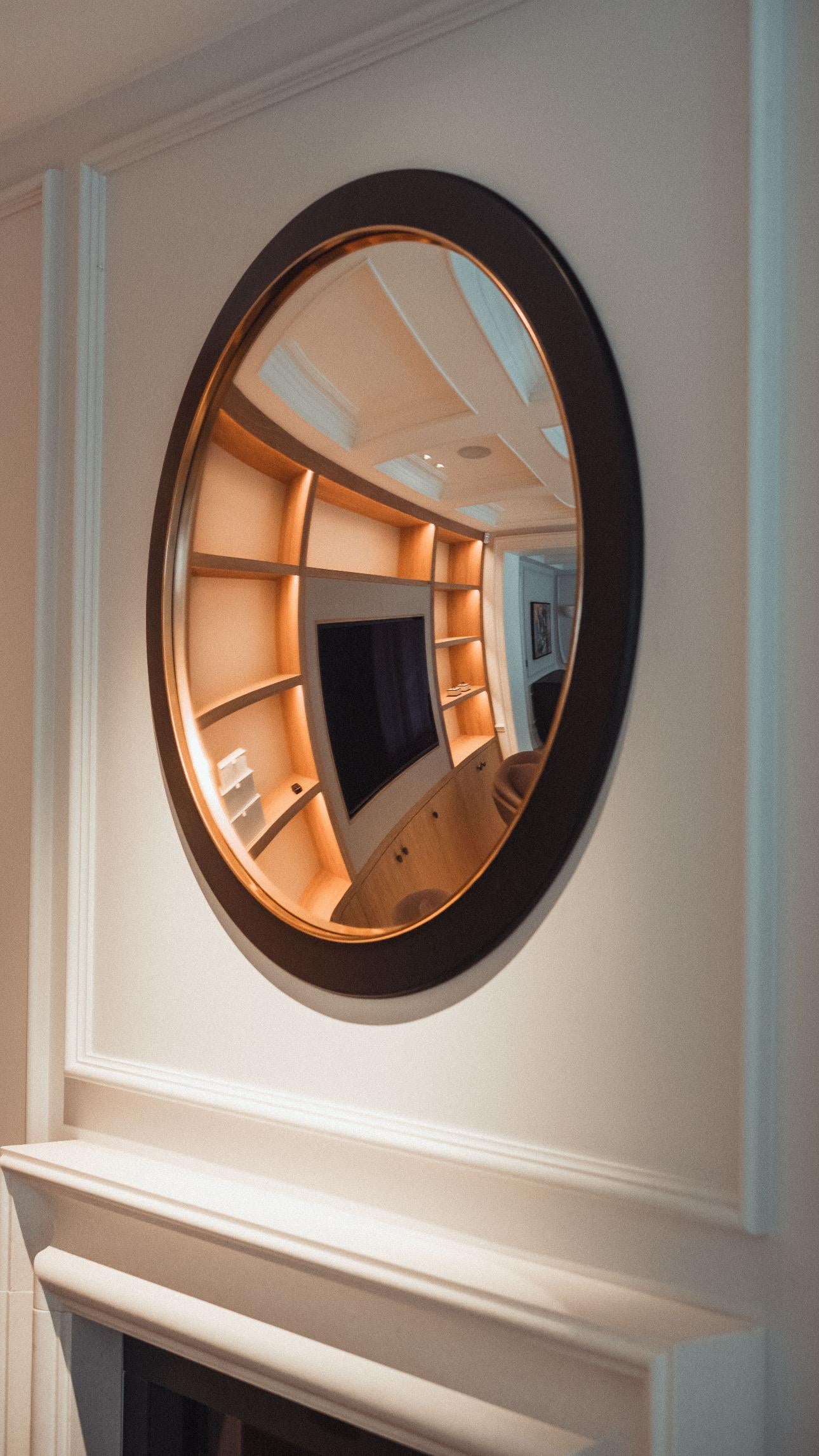 The Convex Mirror Company - Miroir convexe Stilo Nero 113 cms/44