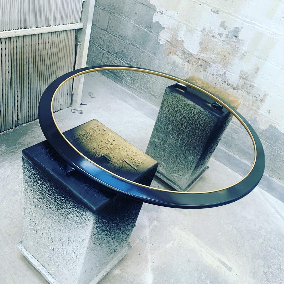 Contemporary The Convex Mirror Company - Stilo Nero Convex Mirror 113 cms/44