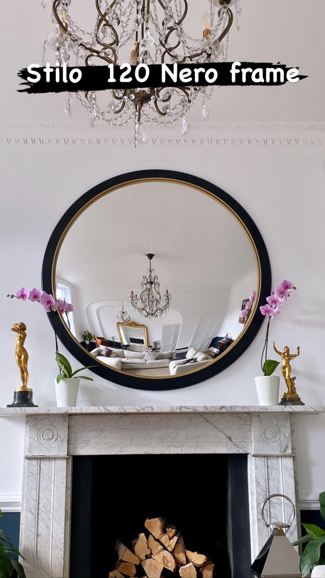 The Convex Mirror Company - Miroir convexe Stilo Nero 113 cms/44