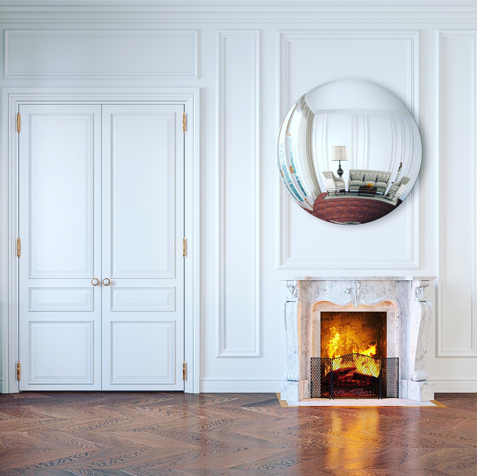 British The Convex Mirror Company - Stilo Silver Convex Mirror 120 cm/ 47