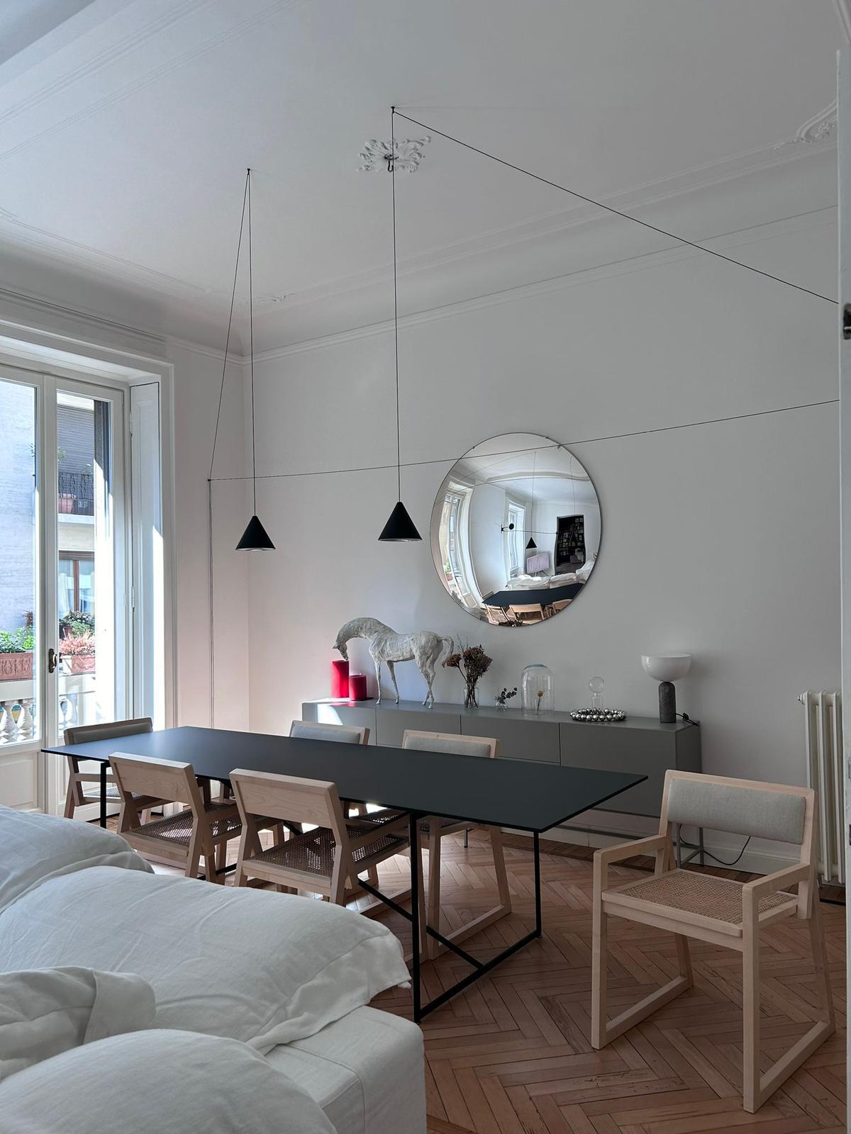 Silvered The Convex Mirror Company - Stilo Silver Convex Mirror 150 cm/ 59