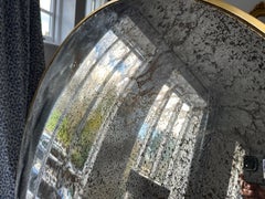 The Convex Mirror Company - Vernazza 150 cms / 59" Silver Antiqued Convex Mirror (miroir convexe argenté)