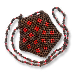 Cordia Coin Purse, Handmade Wild Tamarind Seedwork