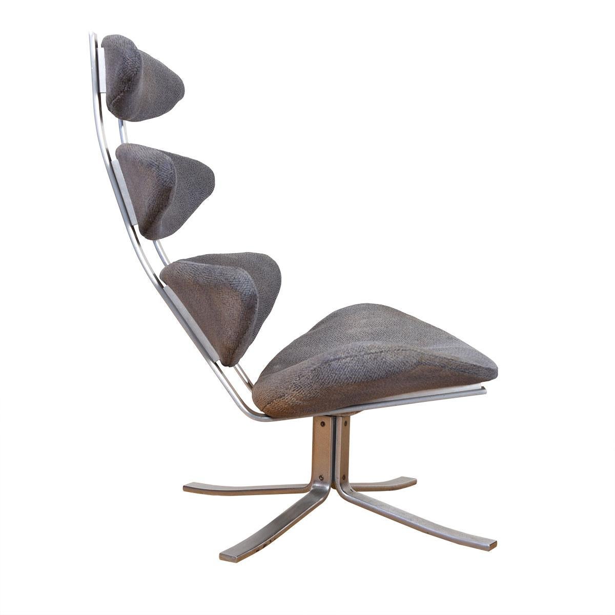 Mid-Century Modern Corona Chair by Poul Volther for Erik Jorgensen, 1964