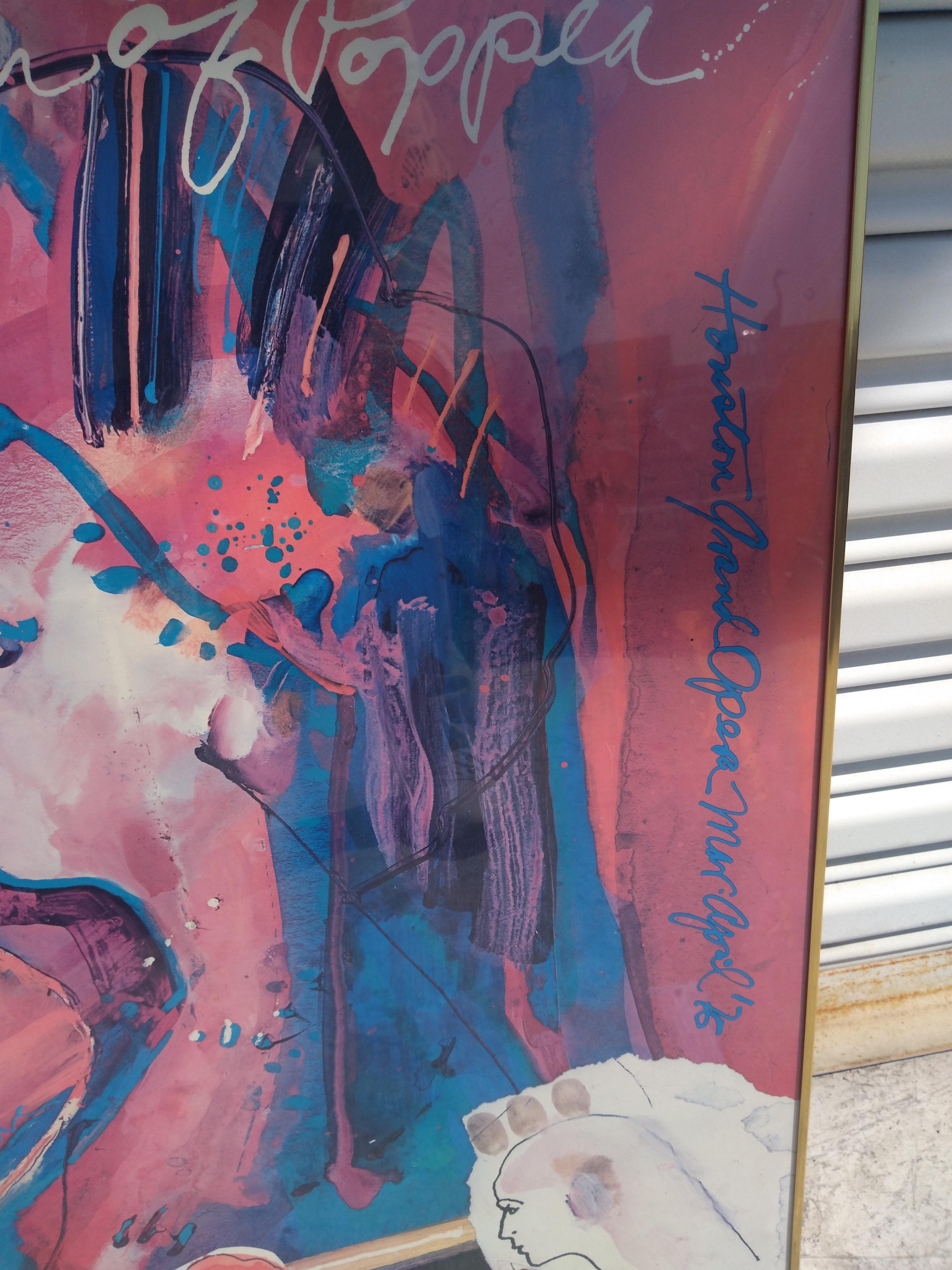„Die Krönung von Poppea“ 1976, Oper, signiertes Poster (amerikanisch) im Angebot