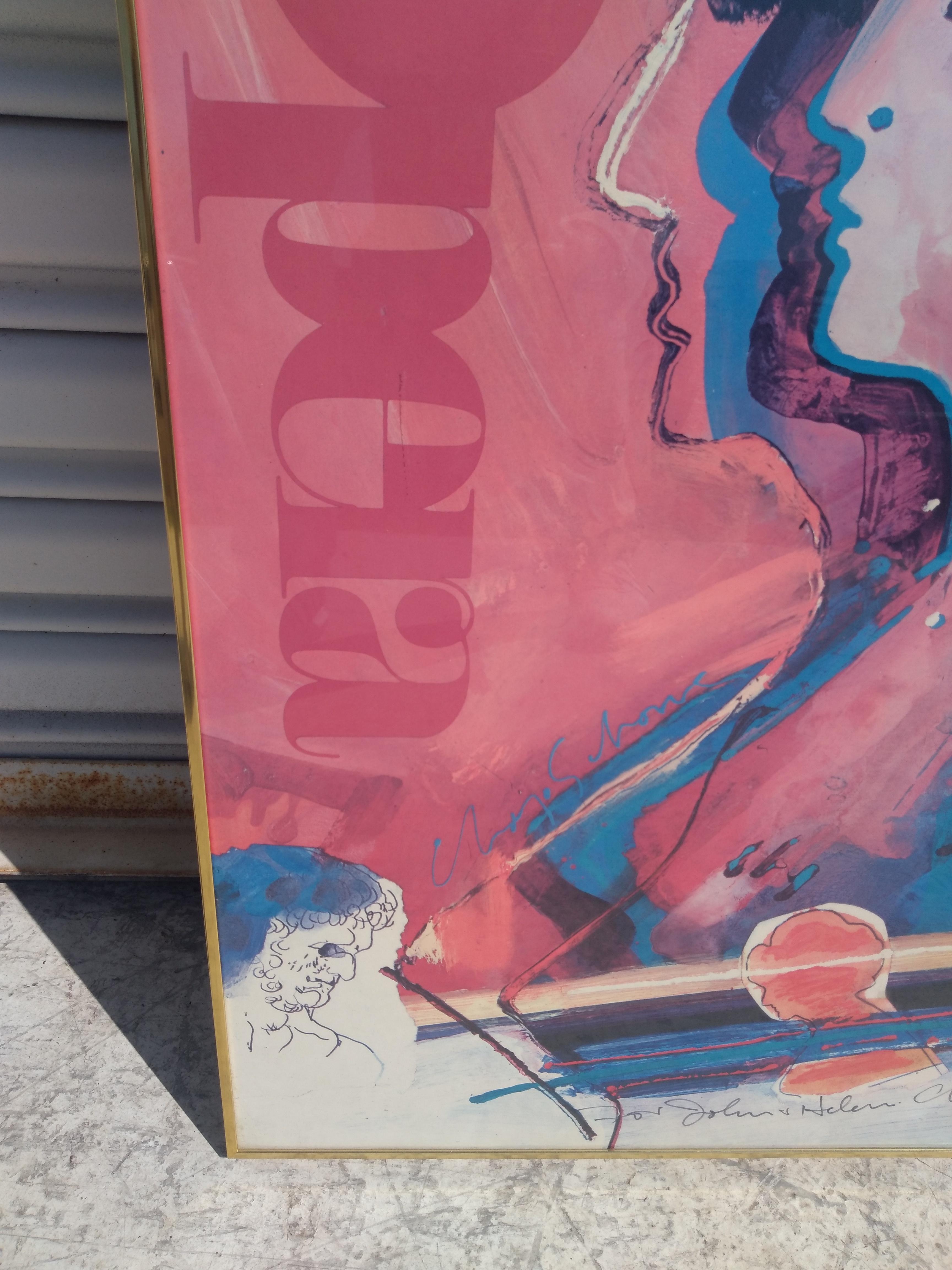 „Die Krönung von Poppea“ 1976, Oper, signiertes Poster im Zustand „Gut“ im Angebot in Pasadena, TX