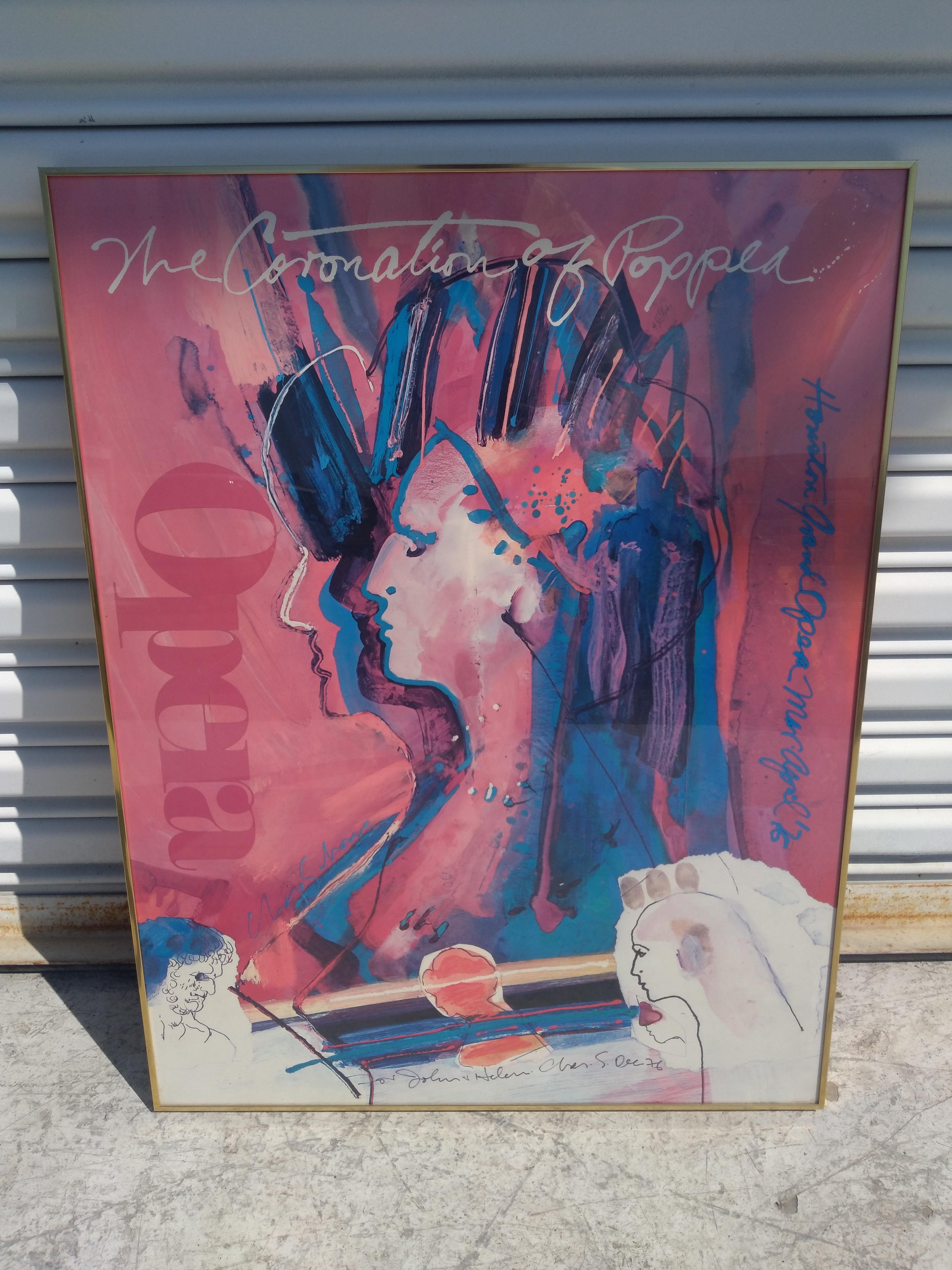 „Die Krönung von Poppea“ 1976, Oper, signiertes Poster (Papier) im Angebot
