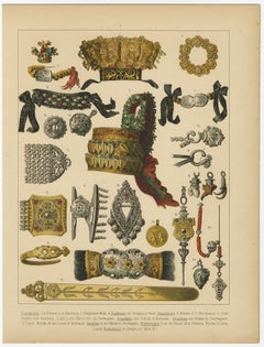 The Costumes of Germany, Bohemia & Austria; Wedding Crowns, Jewellery etc., 1870