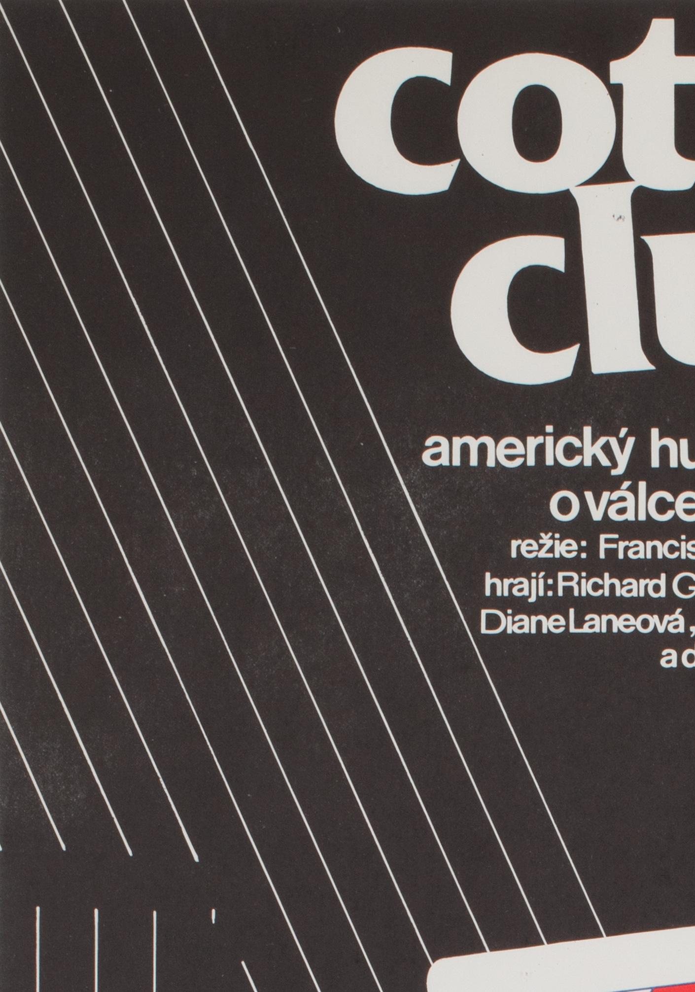 Tschechisches A3-Filmplakat, Cotton Club 1984, Jan Weber (Papier) im Angebot