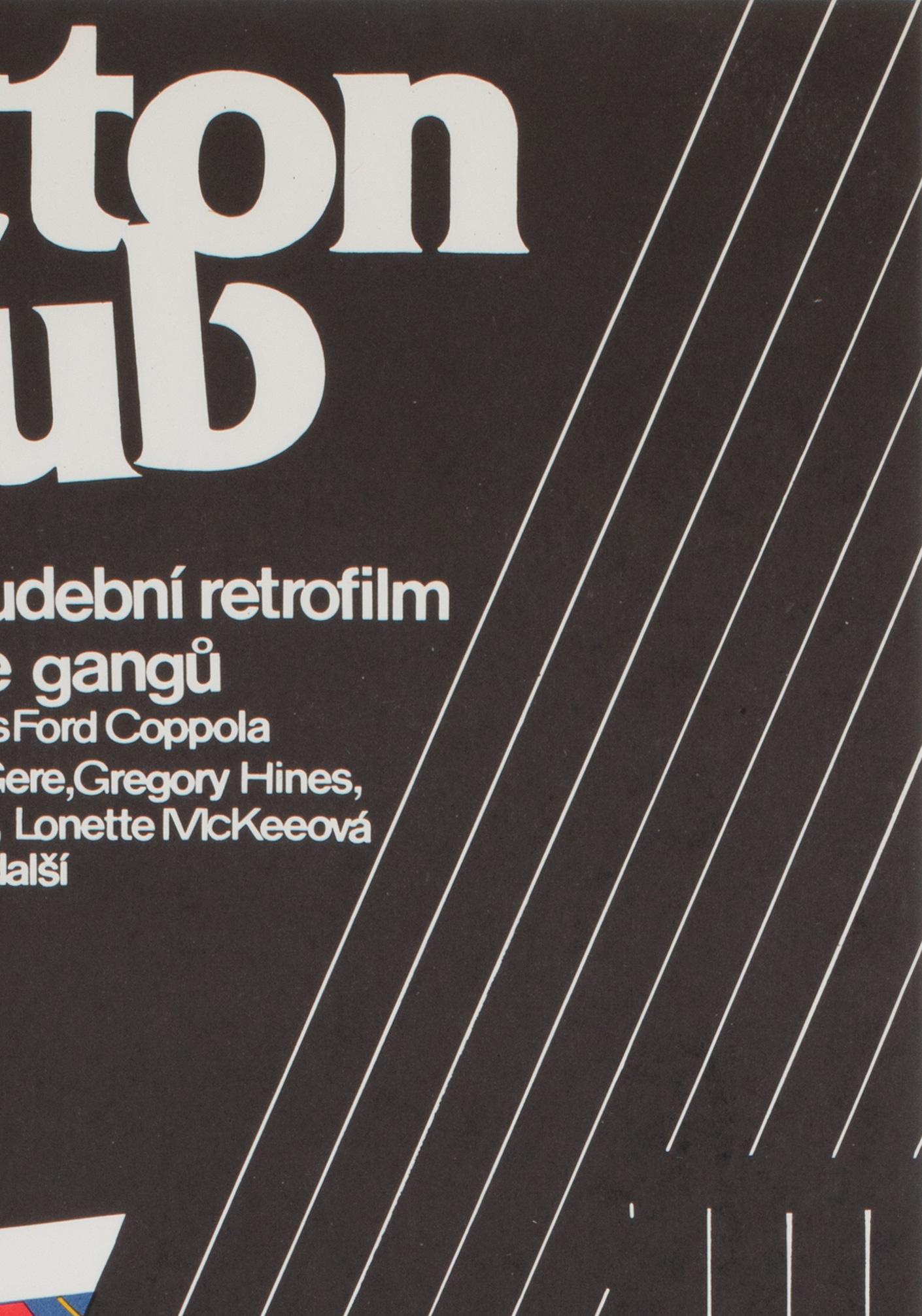 Paper Cotton Club 1984 Czech A3 Film Poster, Jan Weber For Sale
