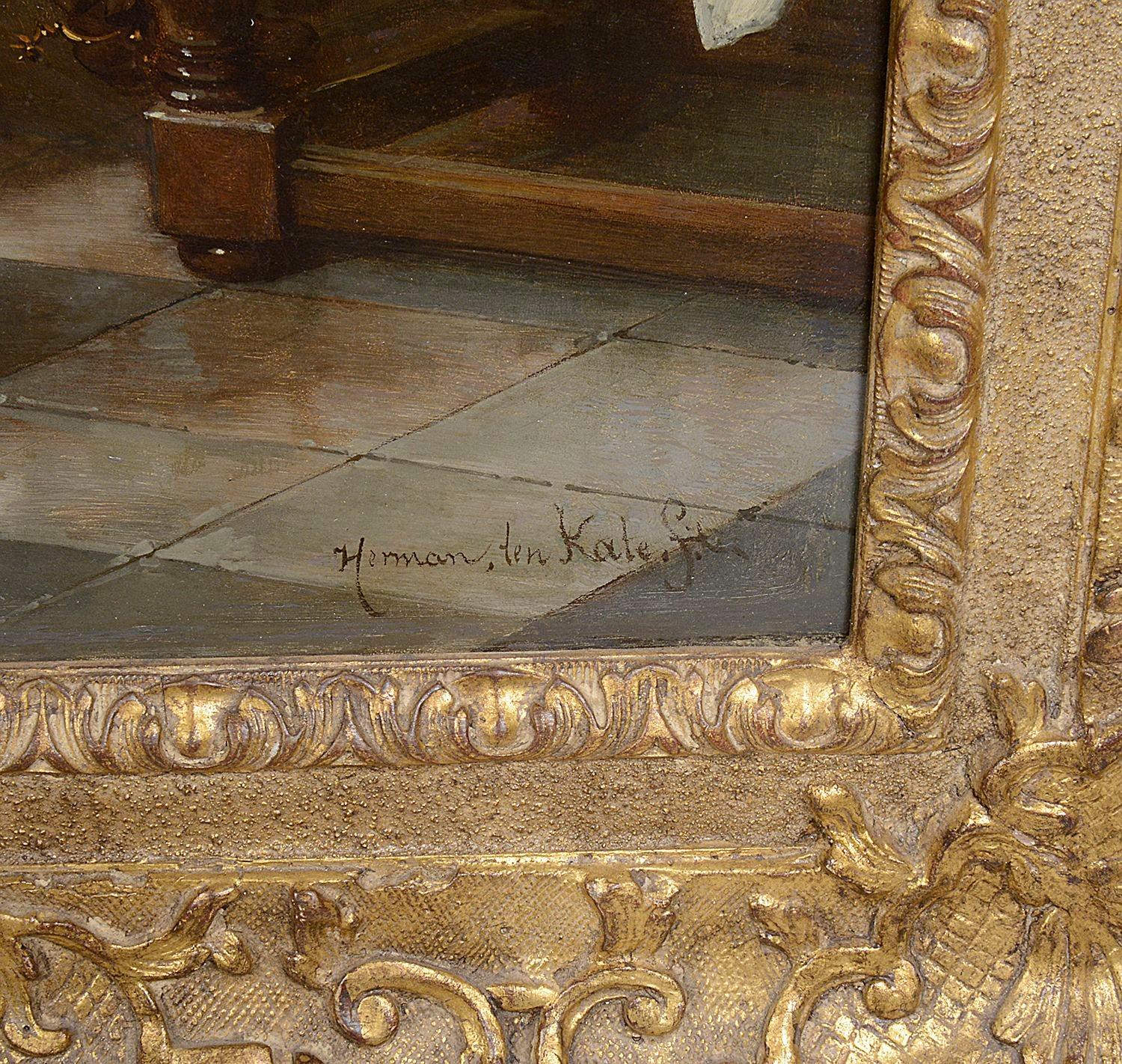 Peint à la main « Le Conseil de Guerre » Herman Frederick Carol Ten Kate, 19e siècle. en vente