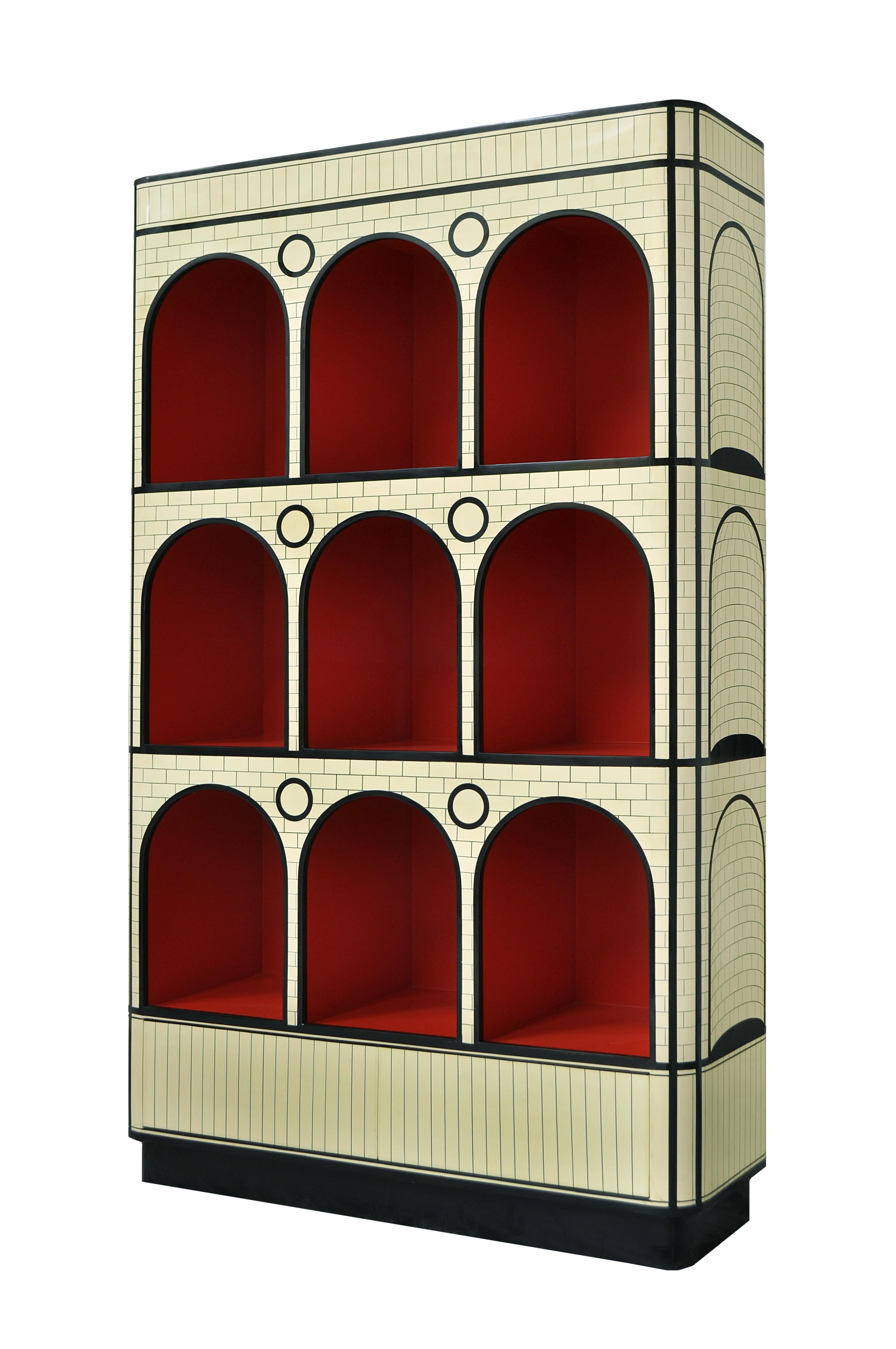 The Count Black and White Showcase Cabinet by Matteo Cibic is a tall impressive display or book cabinet.

India's handicrafts are as multifarious as its cultures, and as rich as its history. The art of bone and Horn inlay is omnipresent here.