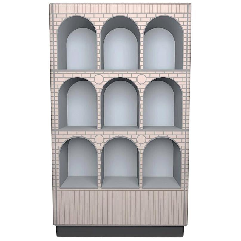 The Count Beige and Gray Showcase Cabinet by Matteo Cibic For Sale