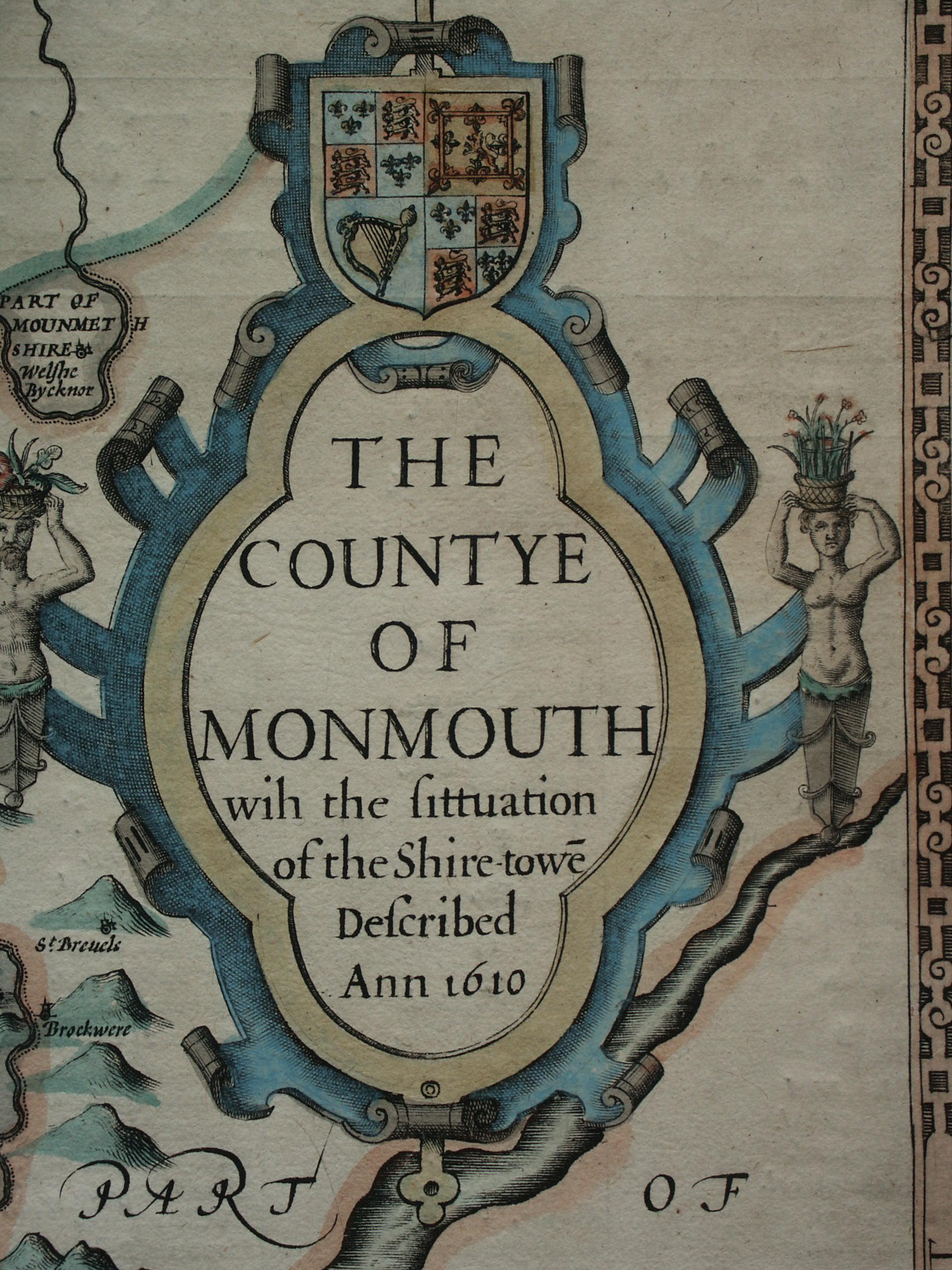 English Countye of Monmouth, Dated 1610 For Sale