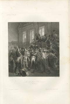The Coup of 18 Brumaire – Napoleon Seizes Power, French History Engraving c.1840