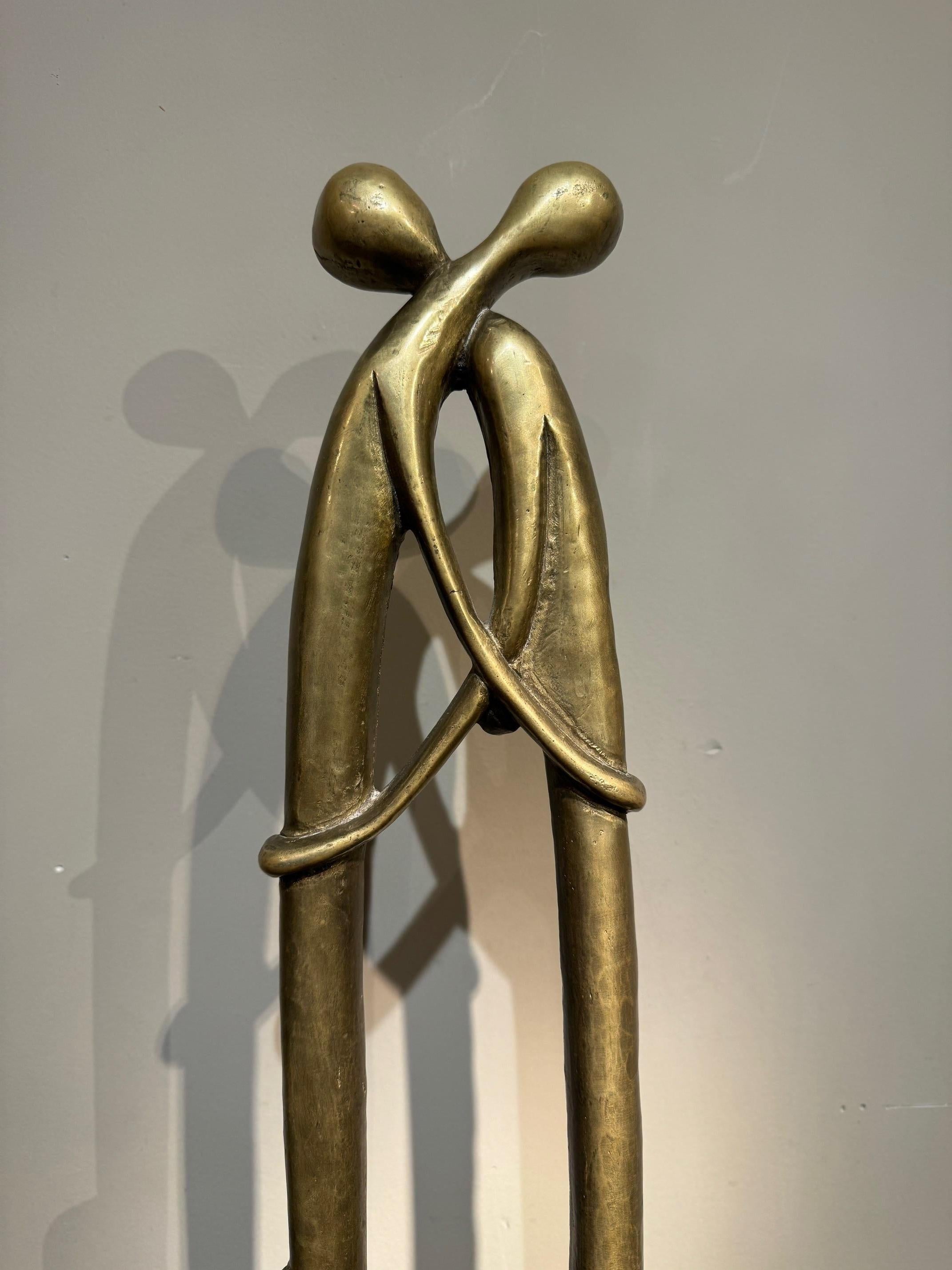 Mid-Century moderno L'accoppiamento, bronzo, 1950 circa. in vendita
