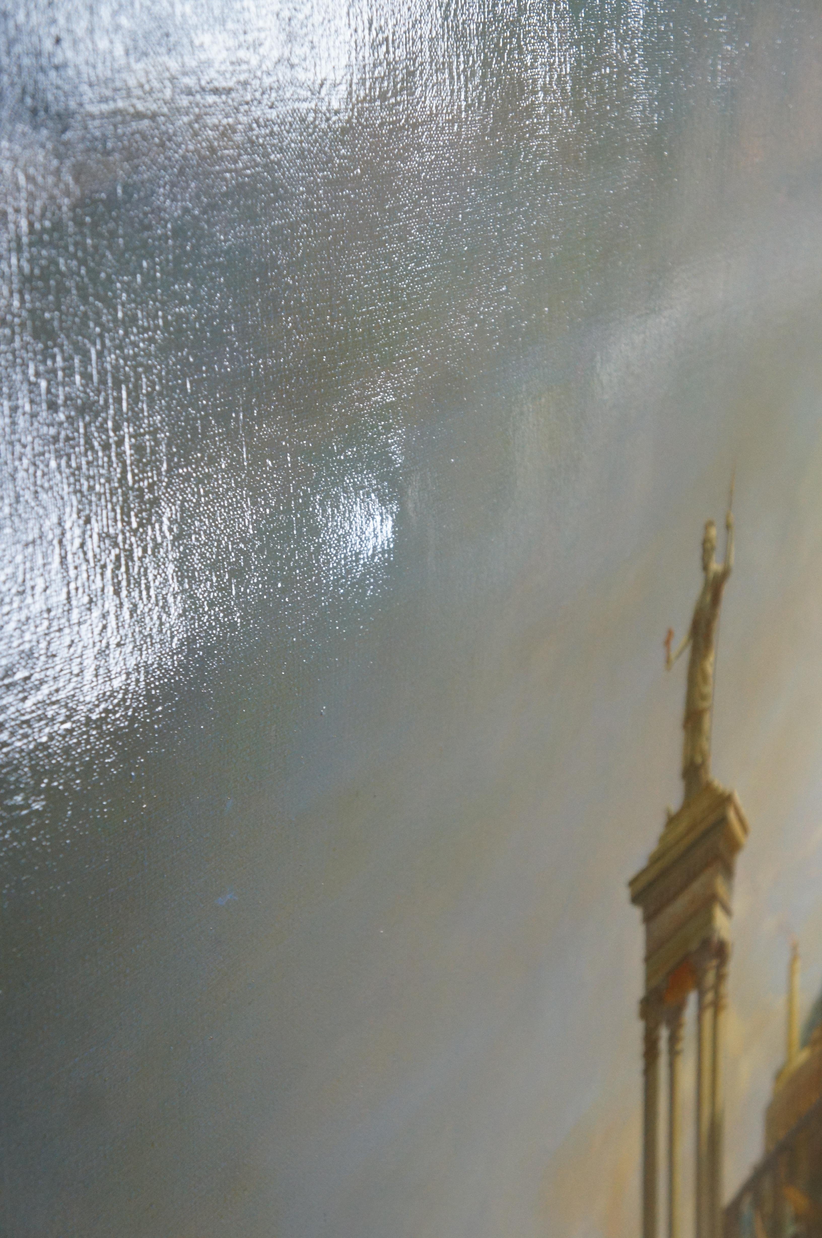 Il corso dell'impero Il compimento dell'impero Pittura a olio con cornice Thomas Cole in vendita 6