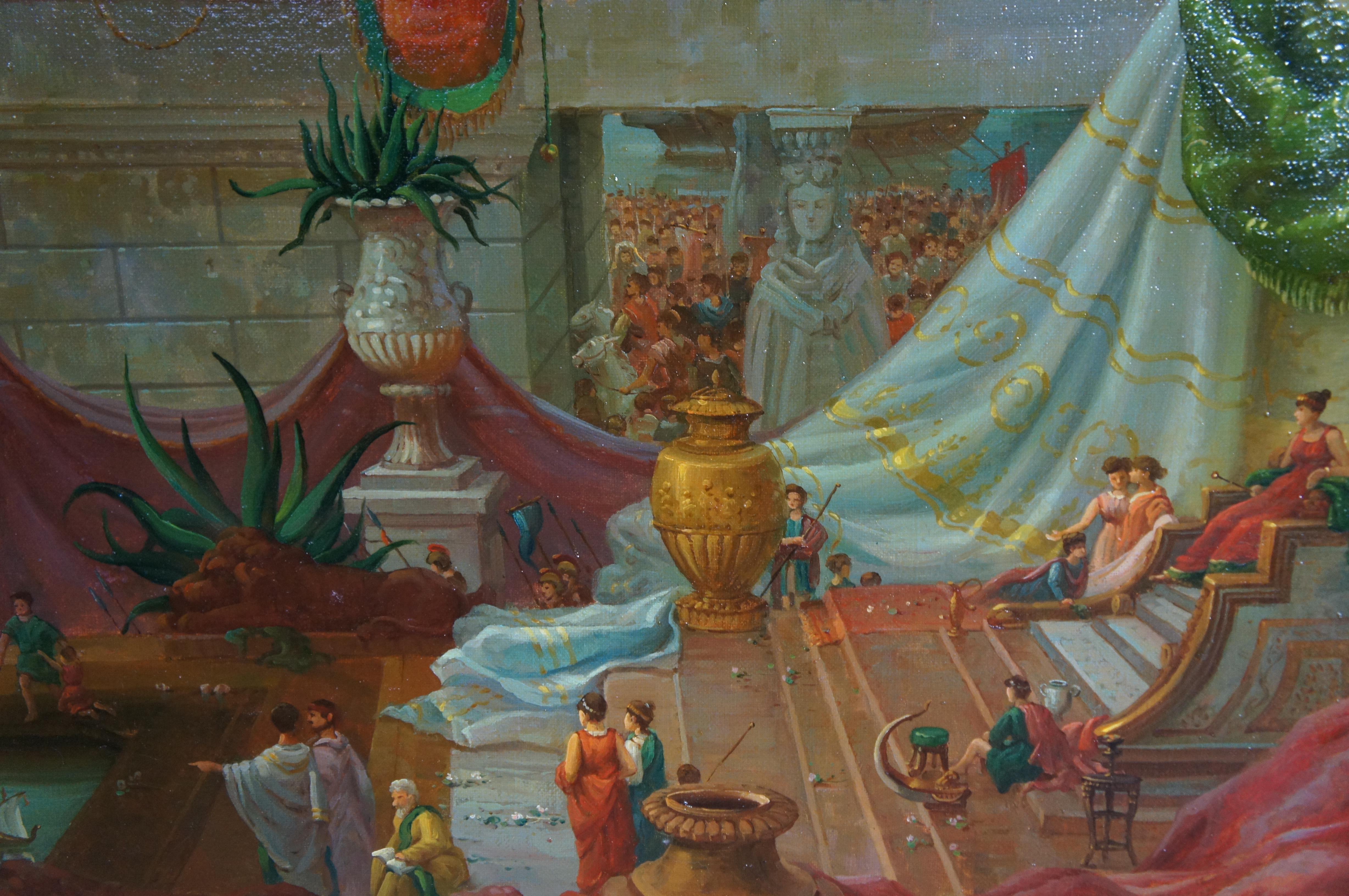 Il corso dell'impero Il compimento dell'impero Pittura a olio con cornice Thomas Cole in vendita 2