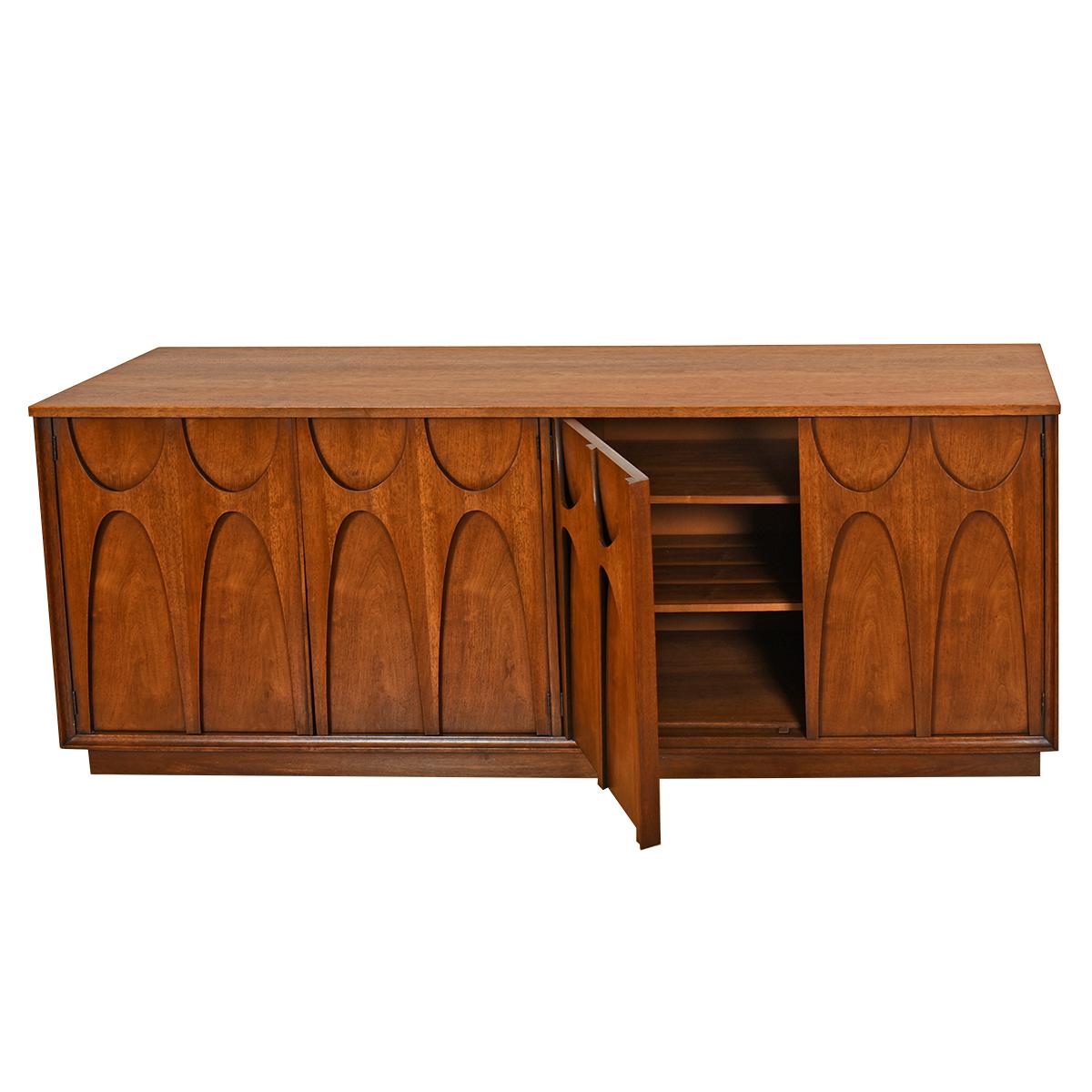 The Coveted 72? 4-Door Credenza Buffet in Walnut by Broyhill Brasilia

Additional Information:
Material: Walnut
Featured at Kensington:
We are pleased to present this stunning piece from the celebrated Broyhill Brasilia line.
8 of the beloved