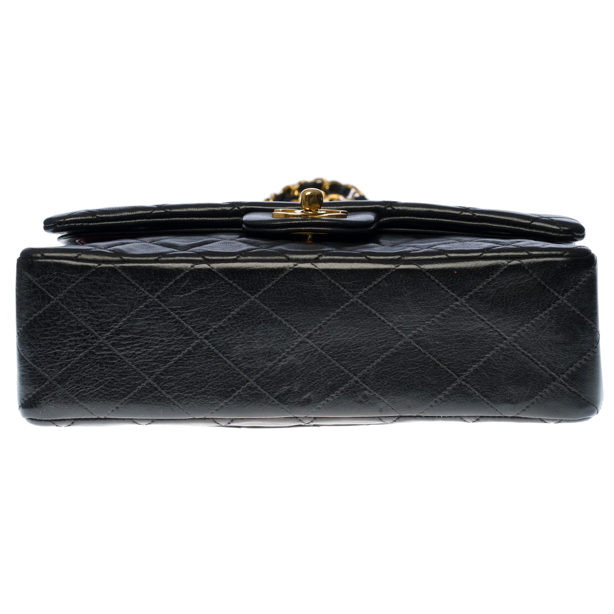 The Coveted Chanel Timeless 23cm Shoulder bag in black quilted lambskin, GHW 3
