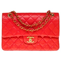 The Coveted Chanel Timeless 23cm Shoulder bag in red quilted lambskin, GHW